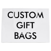 Kundenspezifische personalisierte große geschenktüte (Vorderseite)