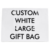 Kundenspezifische personalisierte große glatte geschenktüte (Vorderseite)