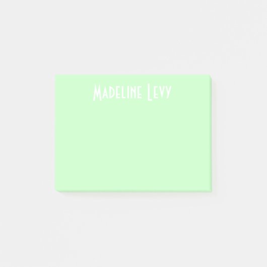Kundenspezifische personalisierte grüne Post-It Klebezettel (Vorderseite)