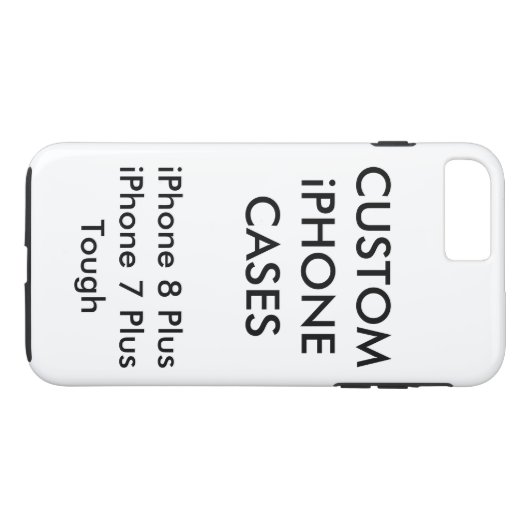 Kundenspezifische personalisierte iPhone 8 starker Case-Mate iPhone Hülle (Rückseite (Horizontal))