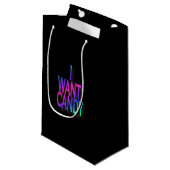 Kundenspezifische personalisierte kleine geschenktüte (Vorderseite Schrägansicht)