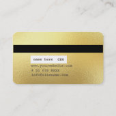 Kundenspezifische personalisierte Kreditkarte Visitenkarte (Rückseite)