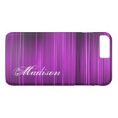 Kundenspezifische personalisierte lila iPhone Case-Mate iPhone Hülle (Rückseite (Horizontal))