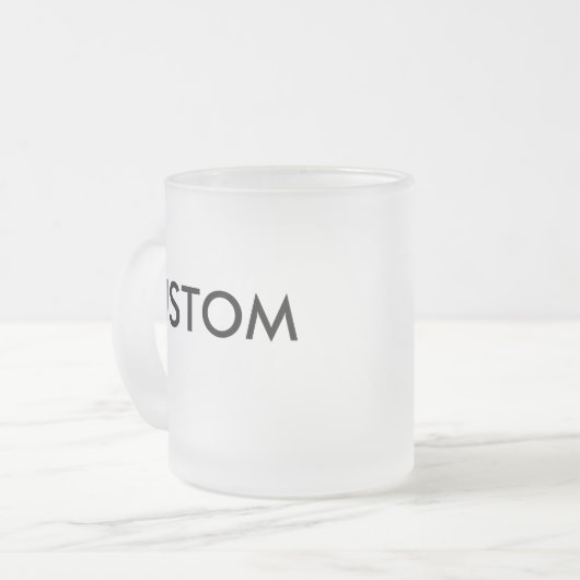 Kundenspezifische personalisierte mattglastasse (Vorderseite Links)