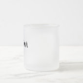 Kundenspezifische personalisierte mattglastasse (Mittel)