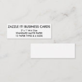 Kundenspezifische personalisierte mini visitenkarte (Vorne/Hinten)