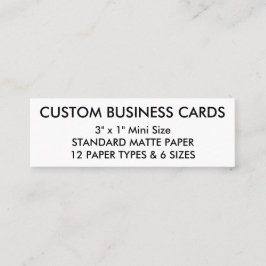 Kundenspezifische personalisierte mini visitenkarte