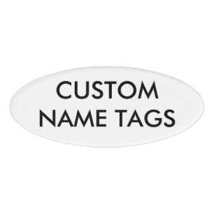 Kundenspezifische personalisierte ovale namenschild