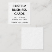 Kundenspezifische personalisierte quadratische visitenkarte (Vorne/Hinten)