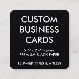 Kundenspezifische personalisierte quadratische visitenkarte