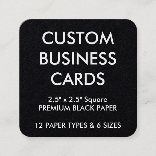 Kundenspezifische personalisierte quadratische visitenkarte (Vorderseite)