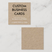 Kundenspezifische personalisierte quadratische visitenkarte (Vorne/Hinten)