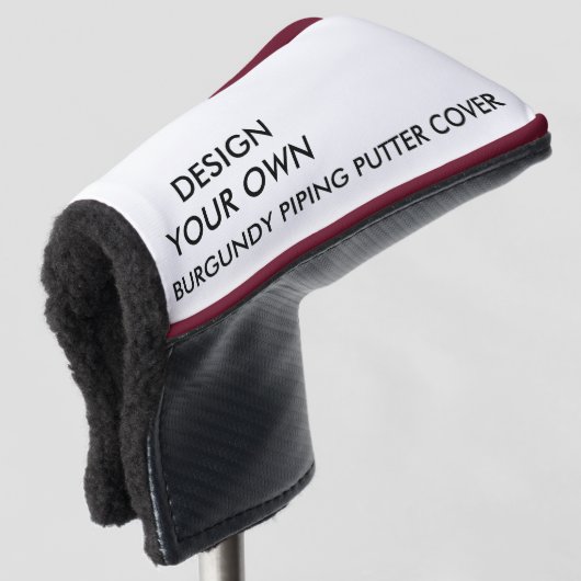 Kundenspezifische personalisierte rote golf headcover (3/4 Vorderseite)