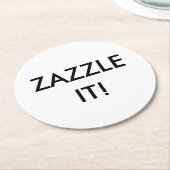 Kundenspezifische personalisierte runder pappuntersetzer (Angewinkelt)