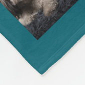 Kundenspezifische personalisierte Typografie-und Fleecedecke (Ecke)