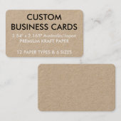 Kundenspezifische personalisierte visitenkarte (Vorne/Hinten)