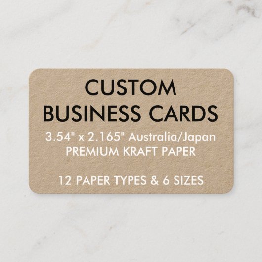 Kundenspezifische personalisierte visitenkarte (Vorderseite)