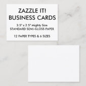 Kundenspezifische personalisierte visitenkarte (Vorne/Hinten)