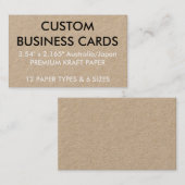 Kundenspezifische personalisierte visitenkarte (Vorne/Hinten)