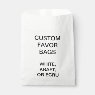 Kundenspezifische personalisierte weiße geschenktütchen
