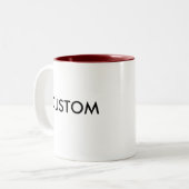 Kundenspezifische personalisierte Zwei-Ton Zweifarbige Tasse (Vorderseite Links)