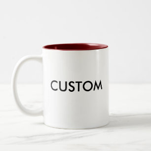 Kundenspezifische personalisierte Zwei-Ton Zweifarbige Tasse