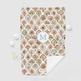 Kundenspezifische PFAU-MEERJUNGFRAU Golfhandtuch