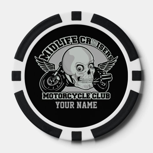 Kundenspezifische Pokerchips Lebensmitte-Kreuzer (Vorderseite)