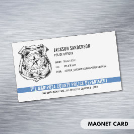 Kundenspezifische Polizeiabteilung Thin Blue Line  Magnetische Visitenkarte