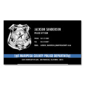 Kundenspezifische Polizeiabteilung Thin Blue Line  Magnetische Visitenkarte (Vorderseite)