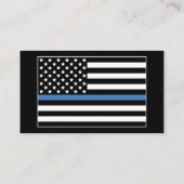 Kundenspezifische Polizeiabteilung Thin Blue Line  Visitenkarte (Rückseite)