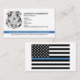 Kundenspezifische Polizeiabteilung Thin Blue Line  Visitenkarte
