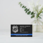 Kundenspezifische Polizeiabteilung Thin Blue Line Visitenkarte (Stehend Vorderseite)