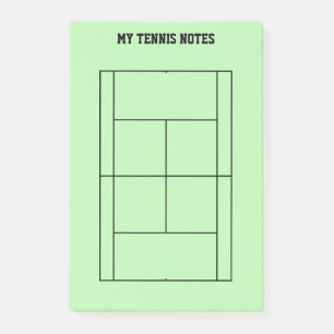 Kundenspezifische Post-it®-Noten für Tennisspieler Post-it Klebezettel