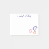Kundenspezifische Post-it®-Notizen mit Hibiskus-Bl Post-it Klebezettel (Vorderseite)