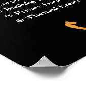 Kundenspezifische Poster für private Catering (Ecke)