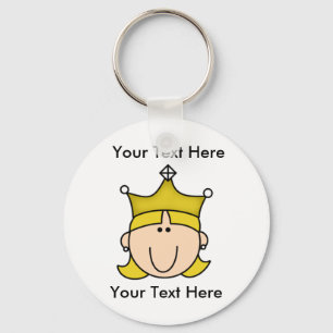 Kundenspezifische Prinzessin Blonde Keychain Schlüsselanhänger
