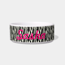 Kundenspezifische Prinzessin Zebra Print Food Dish