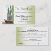 Kundenspezifische "Pür Zen-" Visitenkarte (Vorne/Hinten)