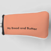 Kundenspezifische Putter-Abdeckung - mein Brot und Golf Headcover (Vorderseite)