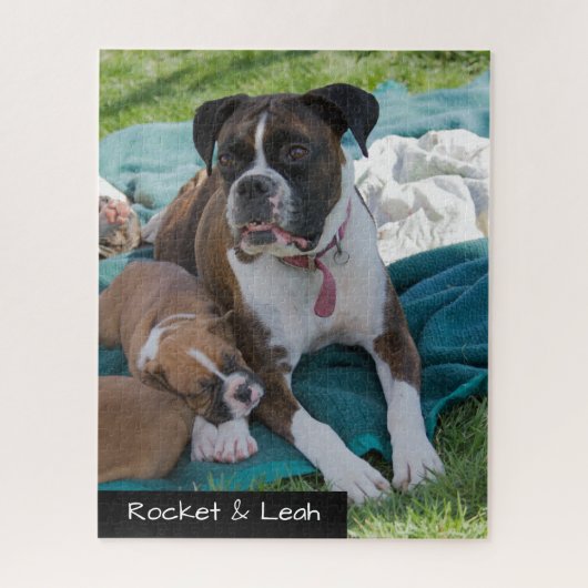 Kundenspezifische Puzzle-Boxer-Geschenke Puzzle (Vertikal)