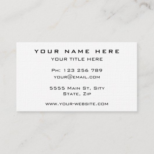 Kundenspezifische QR Code Business Card Ihr eigene Visitenkarte (Vorderseite)