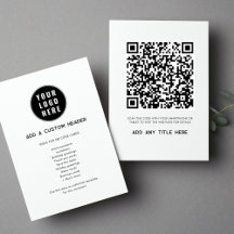 Kundenspezifische QR-Code-Business-Logos Moderne M