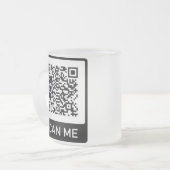 Kundenspezifische QR-Code-Geschäfte Mattglastasse (Vorderseite Links)