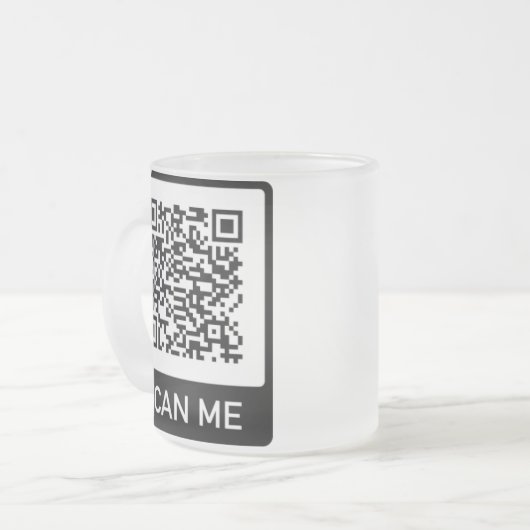 Kundenspezifische QR-Code-Geschäfte Mattglastasse (Vorderseite Links)