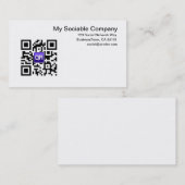 Kundenspezifische QR Code-Visitenkarten Visitenkarte (Vorne/Hinten)