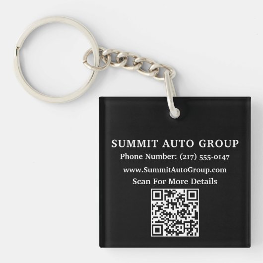 Kundenspezifische QR-Code-Werbeaktion für Autos od Schlüsselanhänger (Vorderseite)