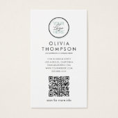 Kundenspezifische QR-Foto-Logo-Visitenkarten (Vorderseite)