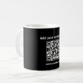 Kundenspezifische Qr-Tasse für die schwarze Kaffee Kaffeetasse (Vorderseite Links)