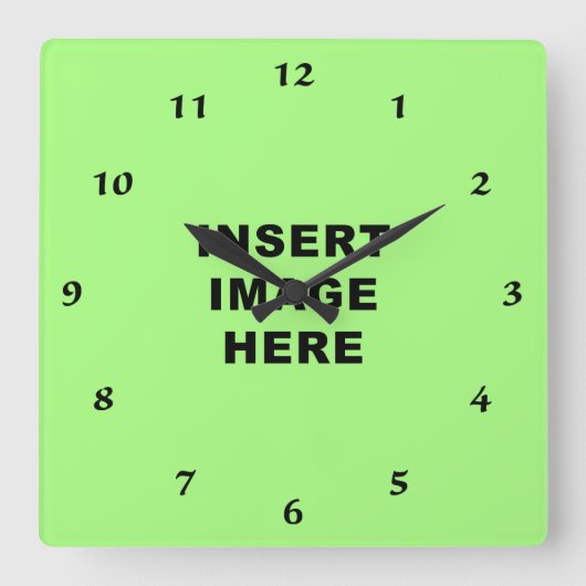 Kundenspezifische Quadratische Wanduhr (Vorderseite)